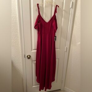 Express Scarlet High Low Dress